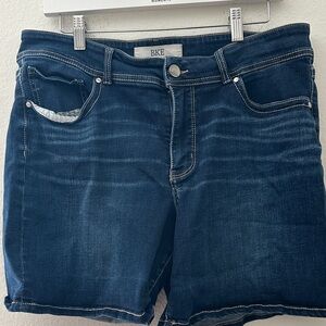 BKE Dark Blue Denim Shorts
